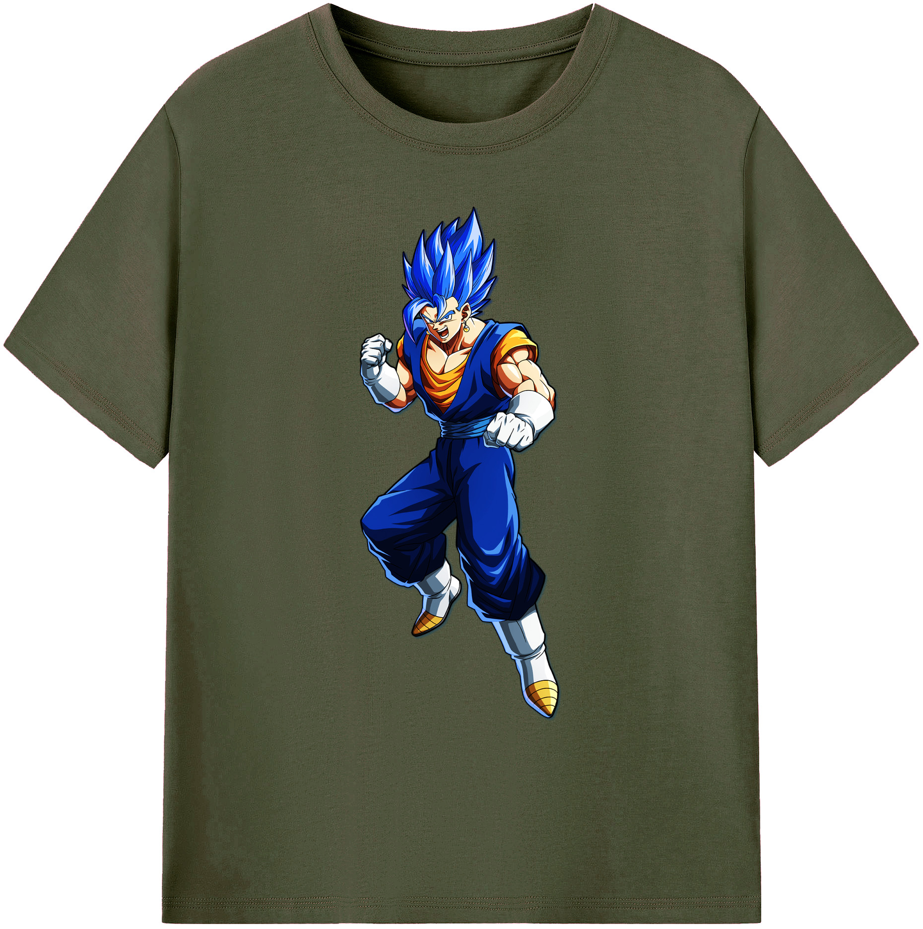 （画像用） ドラゴンボール ベジット DRAGON BALL Vegetto 綿100％ メンズ半袖Tシャツ｜肌触りやわらか＆通気性